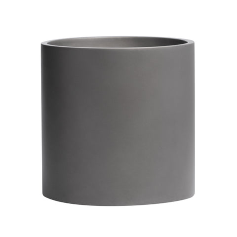 Root and Stock Brea Round Cylinder Planter - Grey