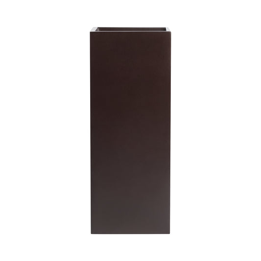 Brown Belvedere Tall Square Cube Fiberglass Planter Box