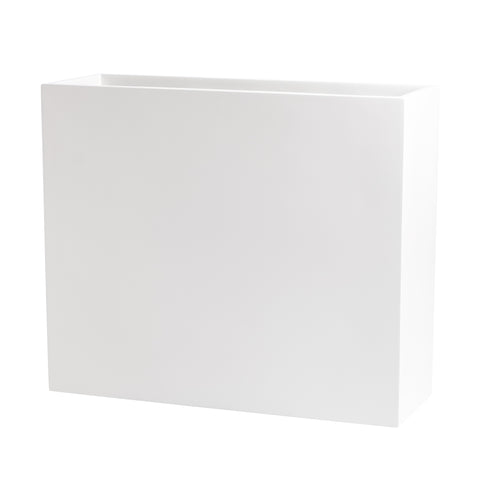 Root and Stock Calistoga Tall Rectangle Planter Box - White