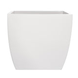 Root and Stock Pacifica Square Curved Planter Box - White