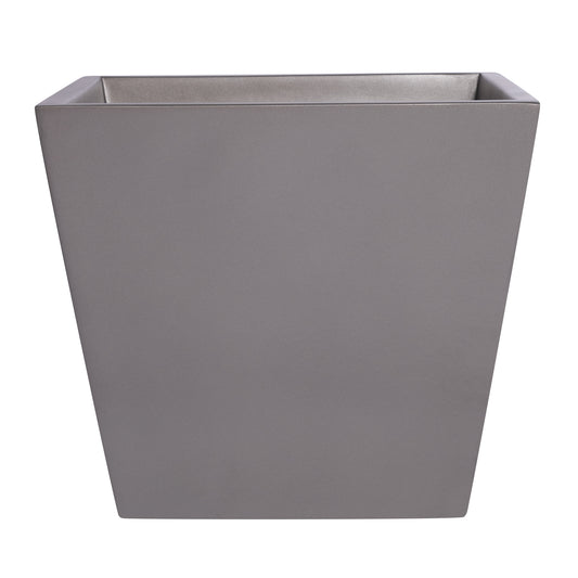 Grey Saratoga Square Fiberglass Planter Box