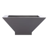Root and Stock Sausalito Square Bowl Planter - Grey