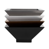 Root and Stock Sausalito Square Bowl Planter - Grey