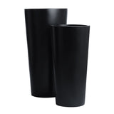 Root and Stock Sonoma Tall Cylinder Planter - Black