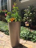 Root and Stock Sonoma Tall Cylinder Planter - Grey