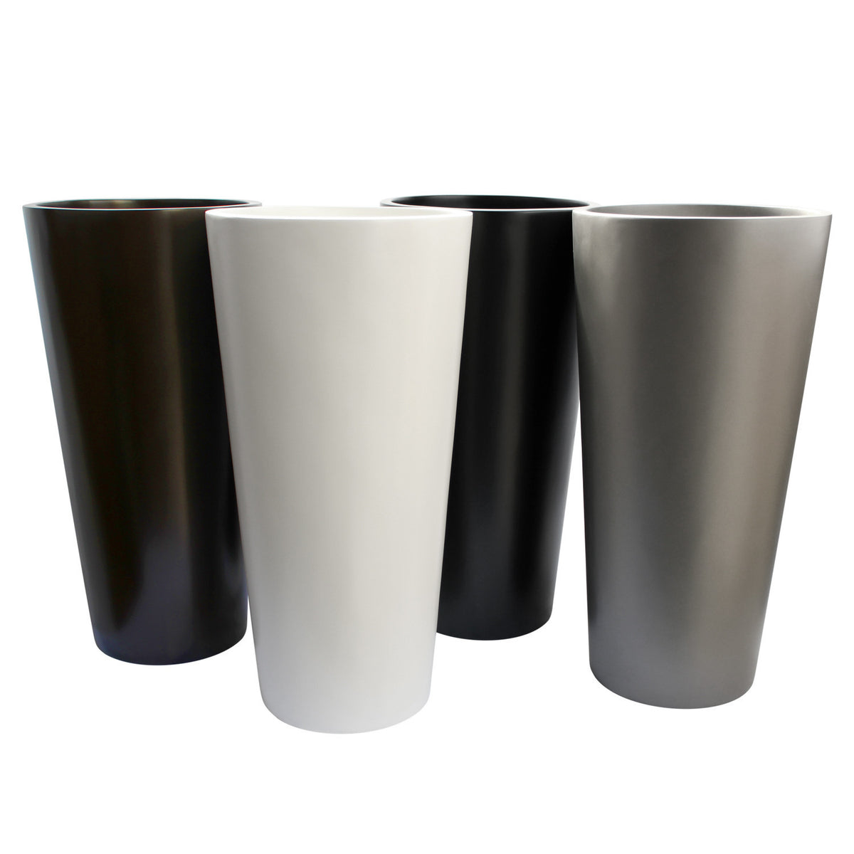 Sonoma Tall Cylinder Fiberglass Planter Set