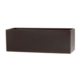 Root and Stock Belmont Rectangle Planter Box - Brown