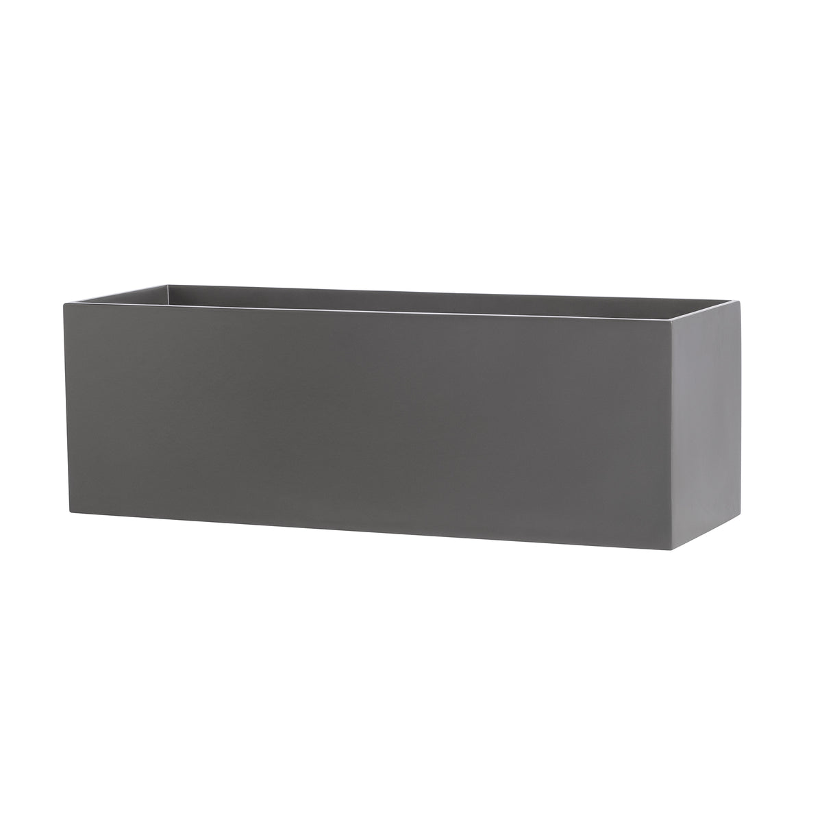 Grey Belmont Rectangle Fiberglass Planter Box 