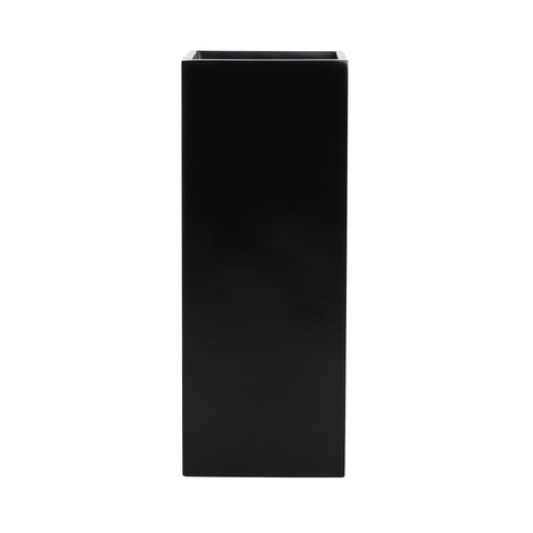 Root and Stock Belvedere Tall Square Cube Planter Box - Black