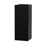Root and Stock Belvedere Tall Square Cube Planter Box - Black