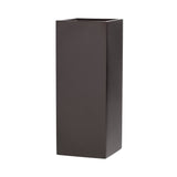 Root and Stock Belvedere Tall Square Cube Planter Box - Brown