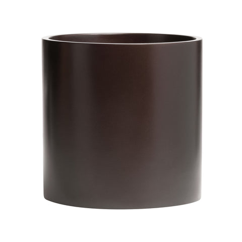 Root and Stock Brea Round Cylinder Planter - Brown