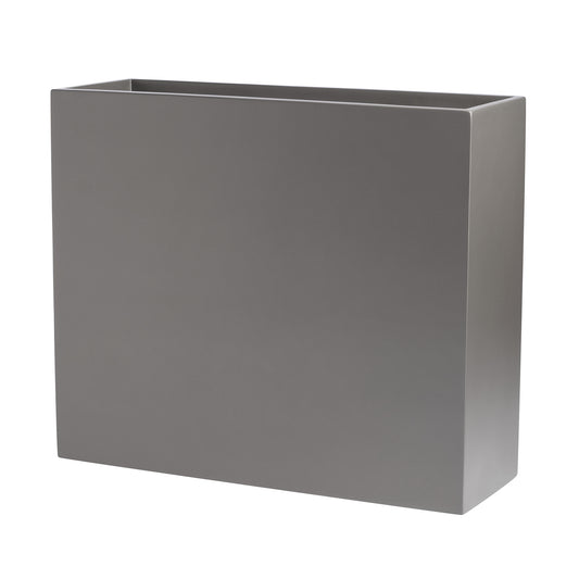 Grey Calistoga Tall Rectangle Fiberglass Planter Box 