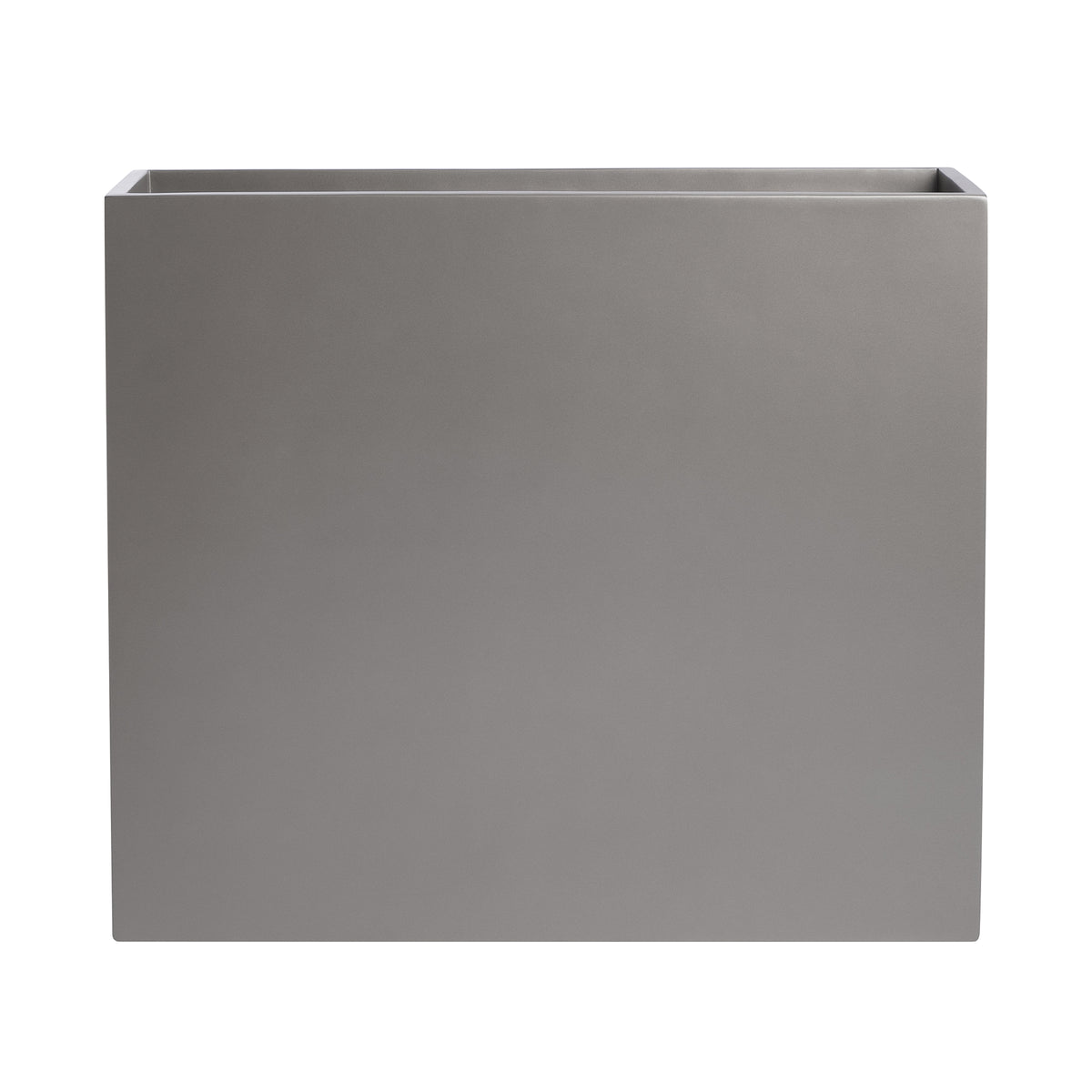 Grey Calistoga Tall Rectangle Fiberglass Planter Box 