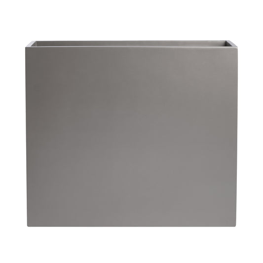 Grey Calistoga Tall Rectangle Fiberglass Planter Box 