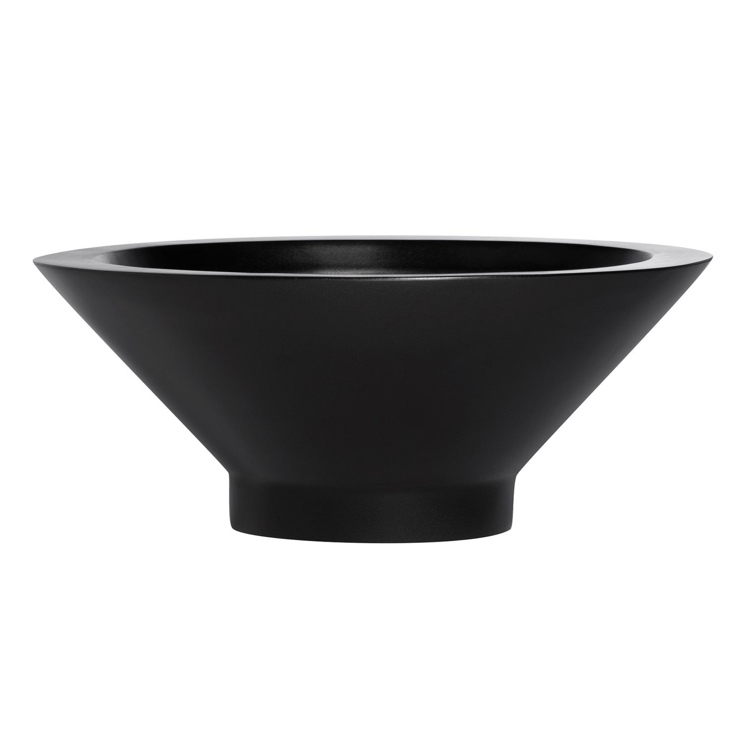 Black Campbell Round Bowl Fiberglass Planter 