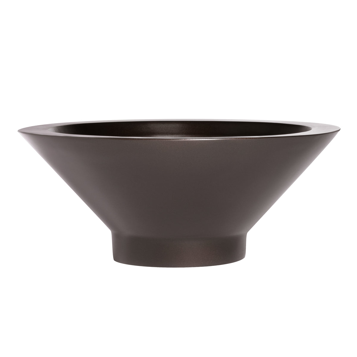 Brown Campbell Round Bowl Fiberglass Planter 