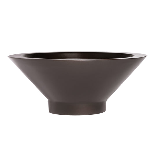 Brown Campbell Round Bowl Fiberglass Planter 