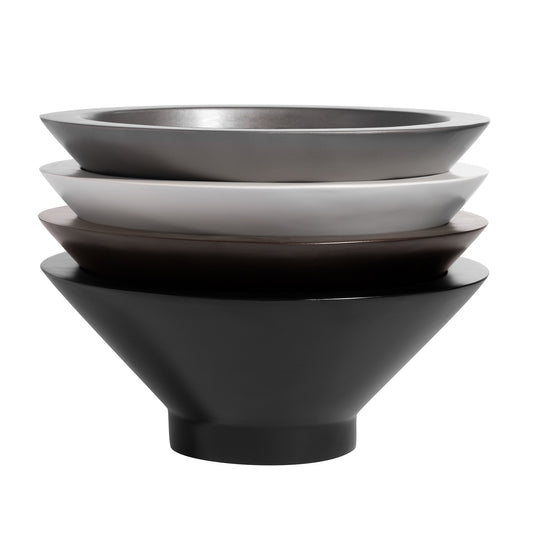 Campbell Round Bowl Fiberglass Planter Set