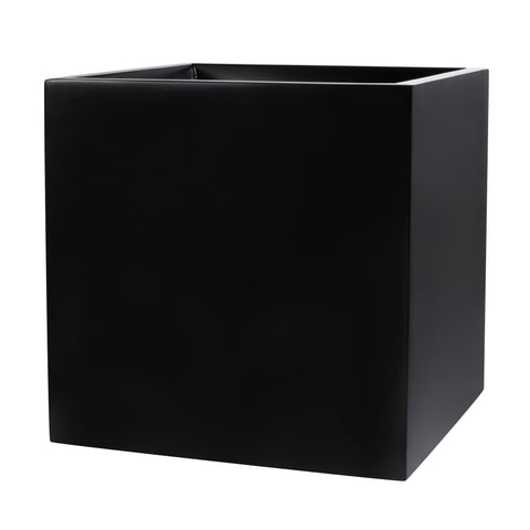 Root and Stock Dixon Square Cube Planter Box - Black