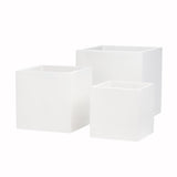 Root and Stock Dixon Square Cube Planter Box - White