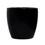 Root and Stock Napa Round Cylinder Planter - Black