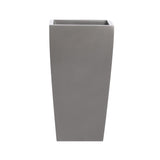 Root and Stock Orinda Tall Square Curved Planter - Grey