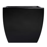 Root and Stock Pacifica Square Curved Planter Box - Black