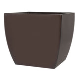 Root and Stock Pacifica Square Curved Planter Box - Brown