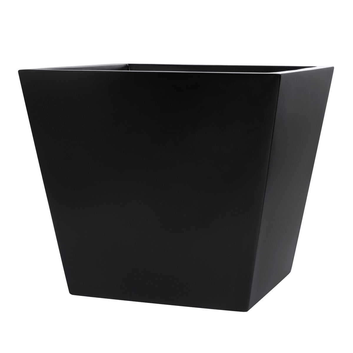 Black Saratoga Square Fiberglass Planter Box 