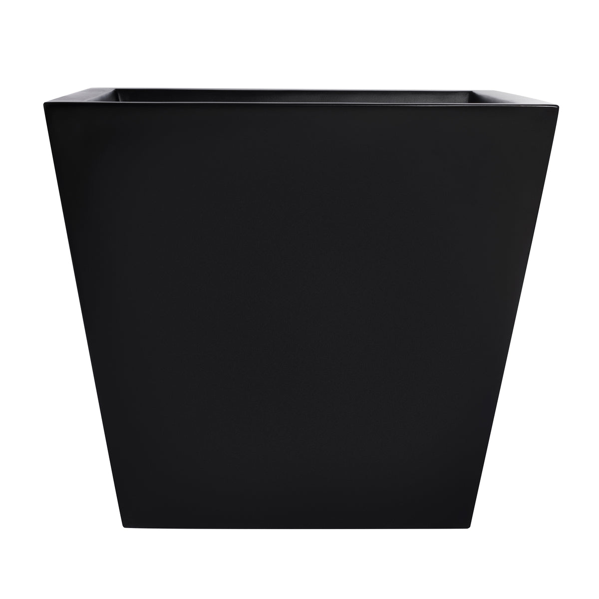 Black Saratoga Square Fiberglass Planter Box 