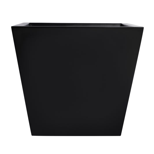 Black Saratoga Square Fiberglass Planter Box 