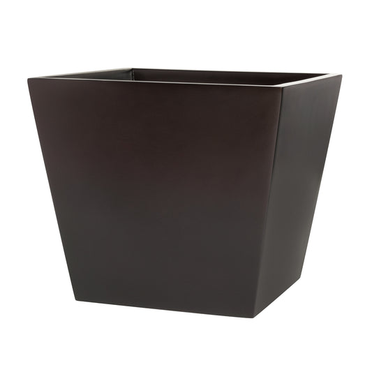 Brown Saratoga Square Fiberglass Planter Box 
