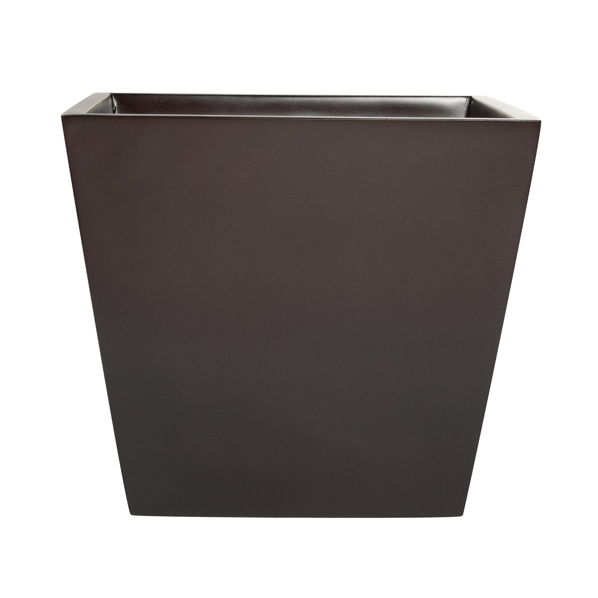 Brown Saratoga Square Fiberglass Planter Box 