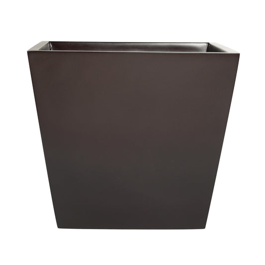 Brown Saratoga Square Fiberglass Planter Box 