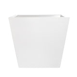 Root and Stock Saratoga Square Planter Box - White