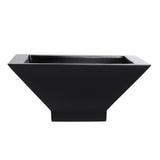 Root and Stock Sausalito Square Bowl Planter - Black