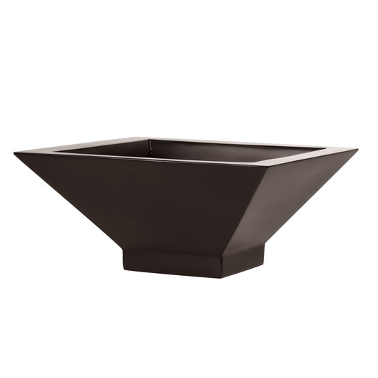 Brown Sausalito Square Bowl Fiberglass Planter 