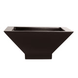 Root and Stock Sausalito Square Bowl Planter - Brown