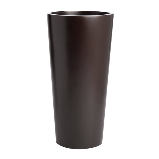 Brown Sonoma Tall Cylinder Fiberglass Planter 