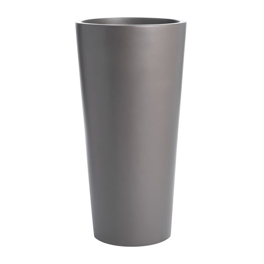 Grey Sonoma Tall Cylinder Fiberglass Planter 