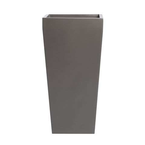 Root and Stock Windsor Tall Square Planter - Grey