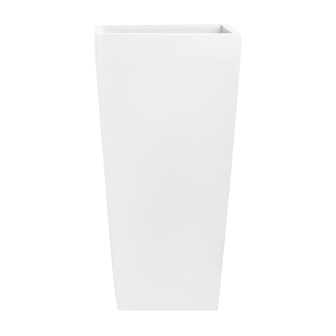 Root and Stock Windsor Tall Square Planter - White