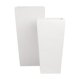 Root and Stock Windsor Tall Square Planter - White