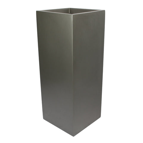 tall square planter pots Root and Stock Belvedere Tall Square Cube Planter Box