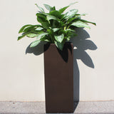 Root and Stock Belvedere Tall Square Cube Planter Box Lifestyle