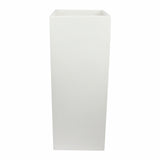 Root and Stock Belvedere Tall Square Cube Planter Box - White